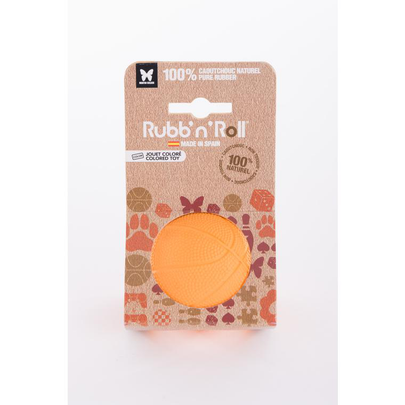 MARTIN SELLIER-Martin Sellier Jouet Chien Balle Rubb'N'dental Orange - Ø 7 cm