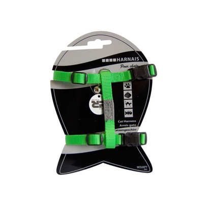 Comparer les prix de Harnais Chat – Wouapy Basic Line vert