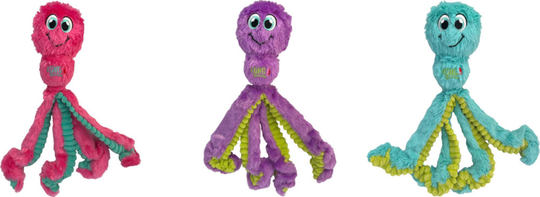 Meilleurs prix pour KONG-Kong Jouet Chien Peluche Wubba Octopus - Taille L (Livré aléatoirement parmi 3 coloris)