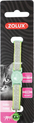 Comparer les prix de Collier Chat – Zooplus Collier Nylon Shiny Réglable Vert