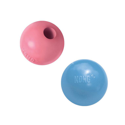 GIRARD-Kong Jouet Chiot Puppy Ball - Taille S (Livré aléatoirement parmi 2 coloris)