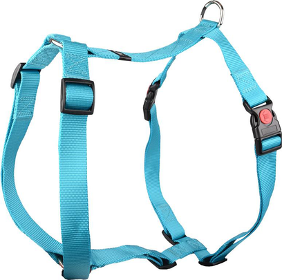 Meilleurs prix pour Harnais Chien - Flamingo Harnais H nylon Ziggi XL Turquoise - 70 / 120 x 2,5 x 0,2 cm