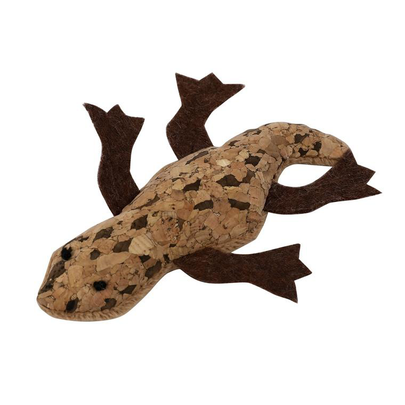 Meilleurs prix pour Jouet Chat - Wouapy Lézard en liège Beige - 12 x 4 cm