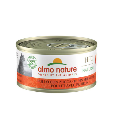 Comparer les prix de Boîte Chat – Almo Nature HFC Natural Poulet avec Potiron 70 gr