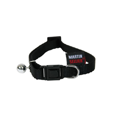 Collier pour chat en nylon noir