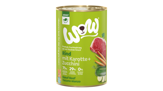 Comparer les prix de Boîtes Chien – Wow Adult Boeuf – 400 gr