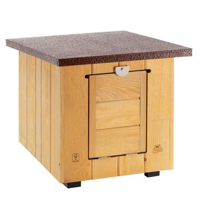 Meilleurs prix pour Niche en bois pin nordique coloris marron Baita 40 - 39 x 49,5 x 43 cm