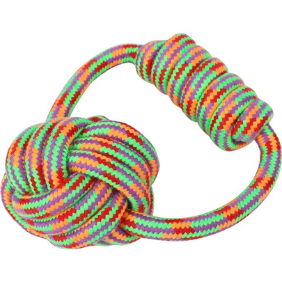 Comparer les prix de Jouet Chien – Wouapy Nœud Bouline Multicolore – 13 x 8 x 19 cm