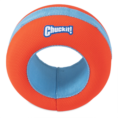 Meilleurs prix pour PETMATE-Chuckit! Jouet Chien Amphibious Mega Ball Roller Coloris Orange Et Bleu - Ø 11 cm