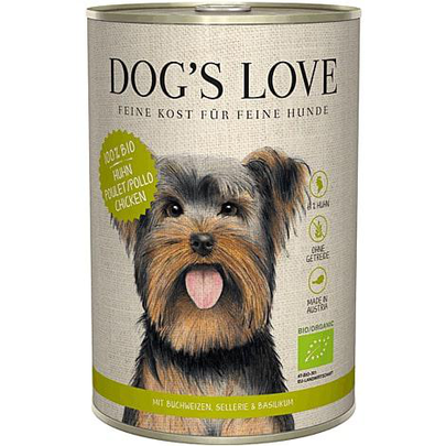 DOG'S LOVE-Boîte Chien – Dog's Love bio Poulet 400 gr