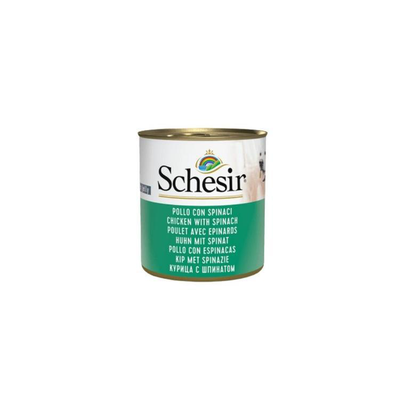 Comparer les prix de Boîtes Chien – Schesir Poulet aux épinards – 285 gr