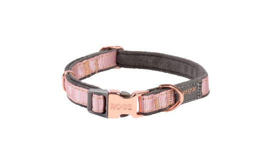 Comparer les prix de Collier Chien - Rogz Blush Gris et Rose  - 20/31 cm