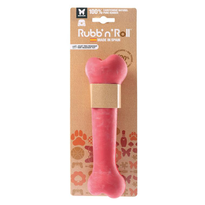 Meilleurs prix pour Os en caoutchouc pour chien Rubb’n’Red - 22 cm