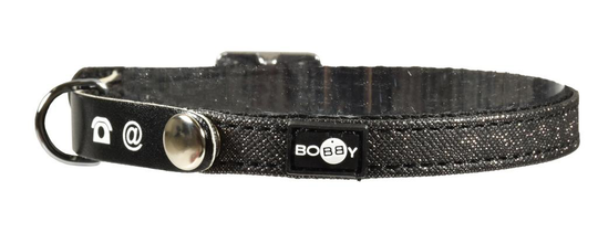 Meilleurs prix pour BOBBY-Bobby Collier Chat Glitter avec porte-adresse Lost Noir – 30 x 1 cm