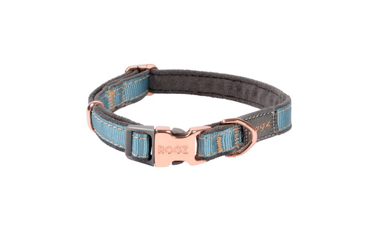 Comparer les prix de Collier Chien - Rogz Moon Turquoise Gris et Rose  - 20/31 cm
