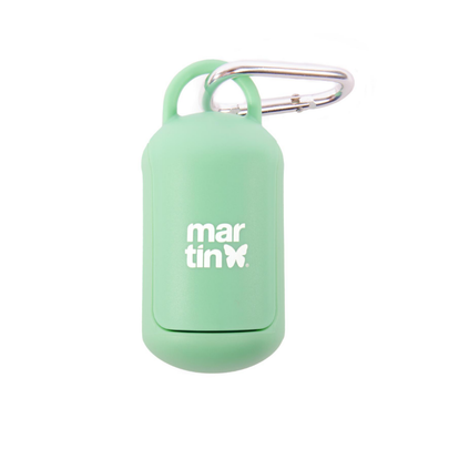 MARTIN SELLIER-Martin Sellier Distributeur Sacs à crottes Silicone Vert - 10,5 x 4,9 x 4,9 cm