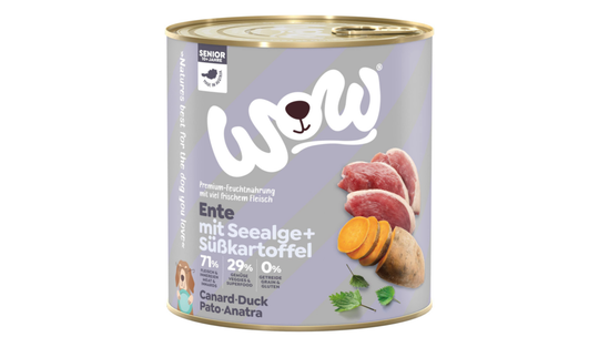 Comparer les prix de Boîtes Chien – Wow Senior Canard – 800 gr