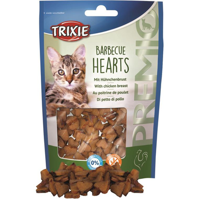 Comparer les prix de Friandises Chat – Trixie Premio barbecue hearts – 50 gr