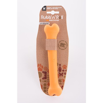 MARTIN SELLIER-Martin Sellier Jouet Chien Os Rubb'N'Roll Orange - 19 cm