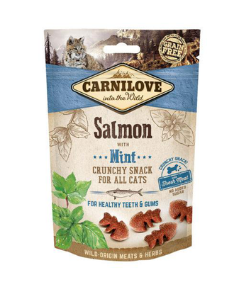 Meilleurs prix pour Friandises chat - Carnilove Crunchy Snack Saumon et Menthe - 50 gr