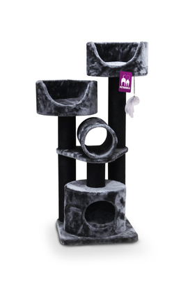 Comparer les prix de Jouet chat - Petrebels Arbre à chat Victoria 125 pepper - 48,5 x 48,5 x 125 cm