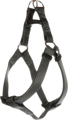 Comparer les prix de FLAMINGO-Flamingo Harnais Nylon Chien Ziggi Gris foncé M - 45-65 cm x 25 mm x 2 mm